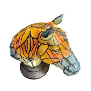 Horse Stained Resin Night Light 3D Table Lamp Series Desk Lamps Retro 16" x 16"